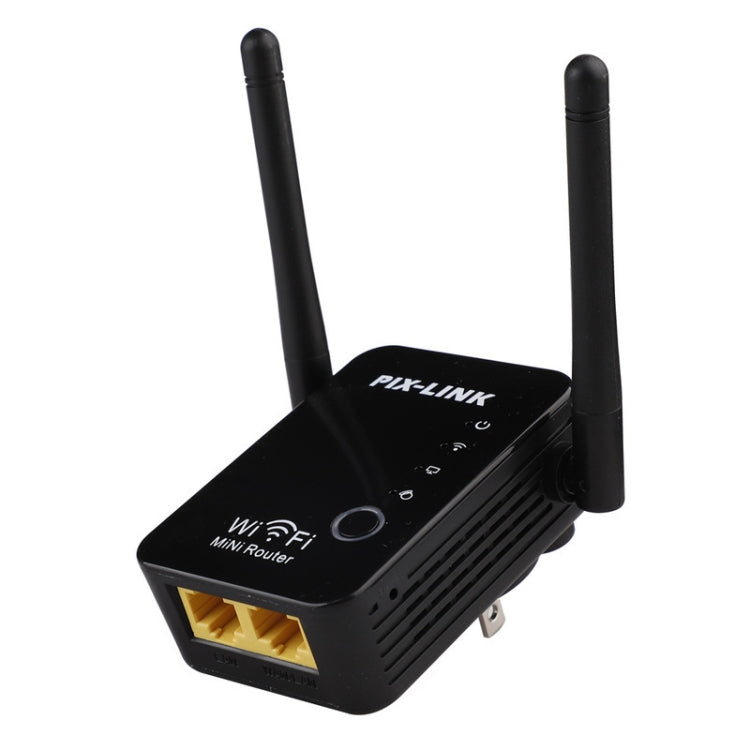 PIX-LINK 2.4G 300Mbps WiFi Signal Amplifier Wireless Router Dual Antenna Repeater(EU Plug) - Wireless Routers by PIX-LINK | Online Shopping UK | buy2fix