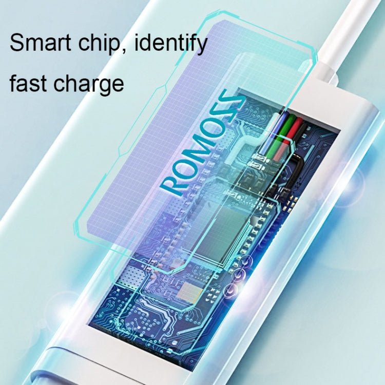 ROMOSS CB251N 66W 8 Pin + USB-C/Type-C + Micro USB 3 In 1 Charging Data Cable (1.2m) - Multifunction Cable by ROMOSS | Online Shopping UK | buy2fix