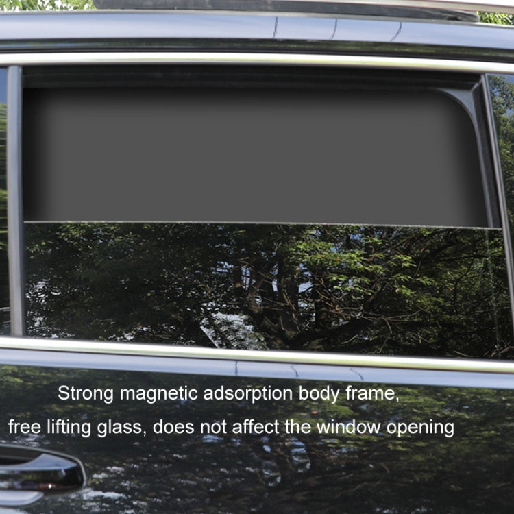 Heat-insulating Opaque Vinyl Coated Magnetic Car Curtains, Style: Titanium Silver Principal Driver - Window Foils & Solar Protection by buy2fix | Online Shopping UK | buy2fix