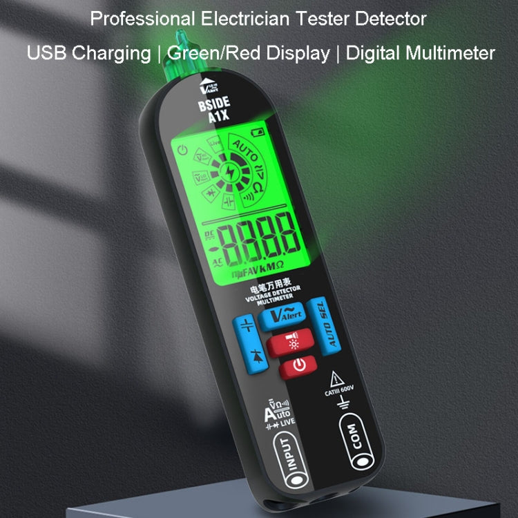 BSIDE A1X Charging Model Mini Digital Electric Pen Intelligent Automatic Merit Multimeter, Specification: With Tool Pack - Digital Multimeter by BSIDE | Online Shopping UK | buy2fix