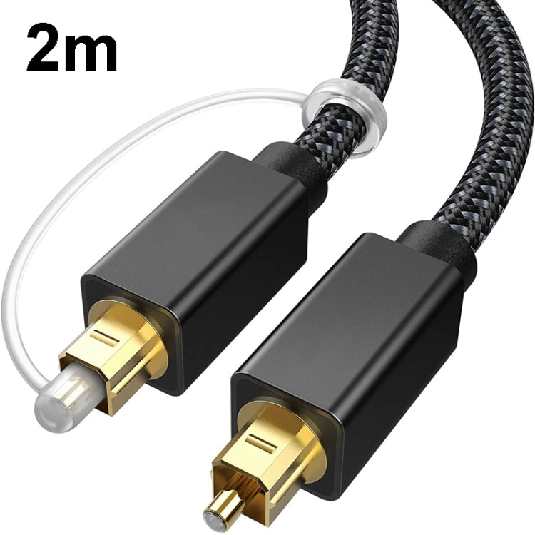 2m Digital Optical Audio Output/Input Cable Compatible With SPDIF5.1/7.1 OD5.0MM(Black) - Audio Optical Cables by buy2fix | Online Shopping UK | buy2fix