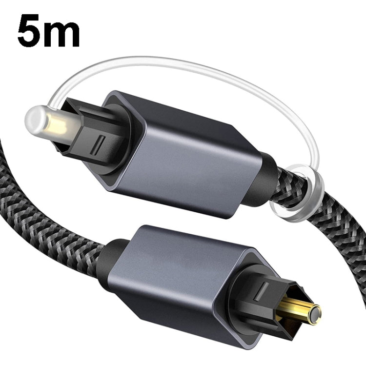 5m Digital Optical Audio Output/Input Cable Compatible With SPDIF5.1/7.1 OD5.0MM(Gray) - Audio Optical Cables by buy2fix | Online Shopping UK | buy2fix