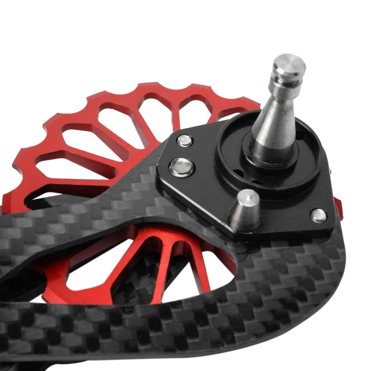 Carbon Fiber Guide Wheel For Road Bike Bicycle Bearing Rear Derailleur Guide Wheel Parts, Model Number: SD4 Red - Guide wheels by BIKERSAY | Online Shopping UK | buy2fix