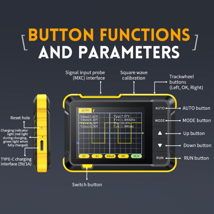 FNIRSI Handheld Small Digital Oscilloscope For Maintenance, Specification: Upgrade - Digital Multimeter by FNIRSI | Online Shopping UK | buy2fix