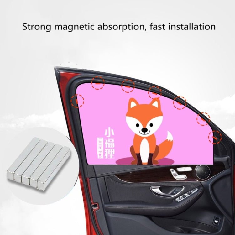 Car Cartoon Magnetic Sunshade Sunscreen Telescopic Collapsible Sunshield, Size:Co-pilot(Amusement Park) - Window Foils & Solar Protection by buy2fix | Online Shopping UK | buy2fix