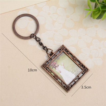 2 PCS Creative Metal Vintage Photo Frame(Square Keychain) - Home & Garden by buy2fix | Online Shopping UK | buy2fix