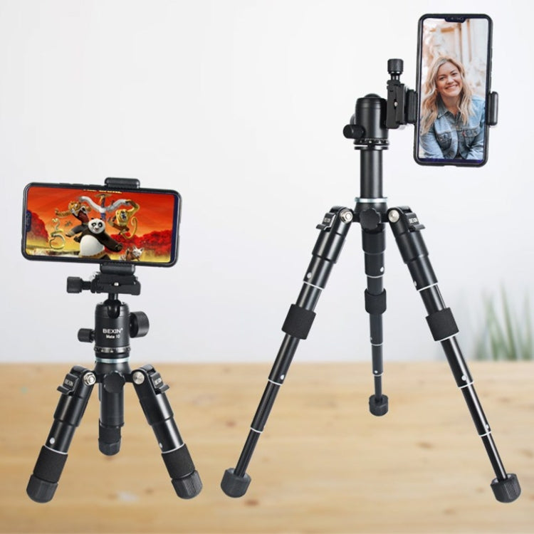 BEXIN Mate 10 Mobile Phone Camera Desktop Aluminum Alloy Tripod Mount Live Broadcast Selfie Stick Tripod - Camera Accessories by BEXIN | Online Shopping UK | buy2fix