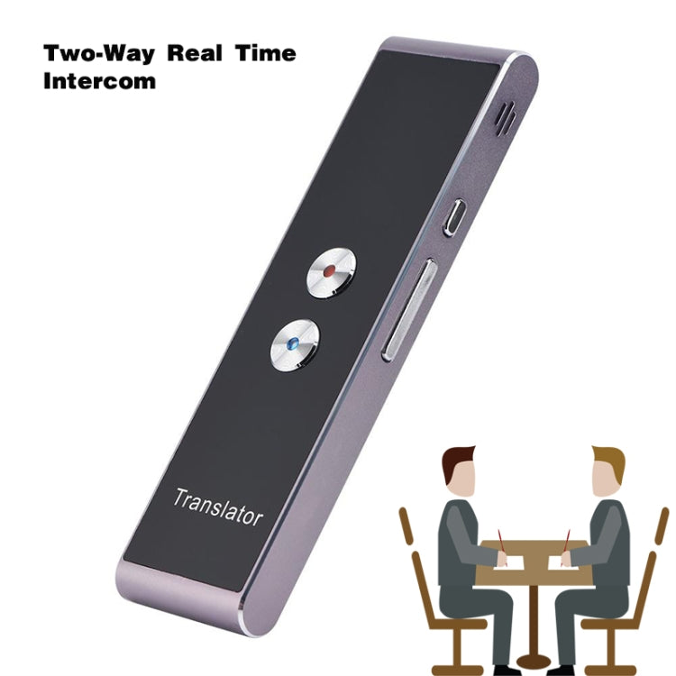 T8+ Portable Smart Voice Translator Smart Business Travel Real Time AI Translator Translation Machine 40 Languages Translator(Black) - Consumer Electronics by buy2fix | Online Shopping UK | buy2fix