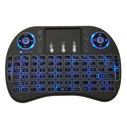 Support Language: French i8 Air Mouse Wireless Backlight Keyboard with Touchpad for Android TV Box & Smart TV & PC Tablet & Xbox360 & PS3 & HTPC/IPTV - MINI PC Accessories & Gadgets by buy2fix | Online Shopping UK | buy2fix