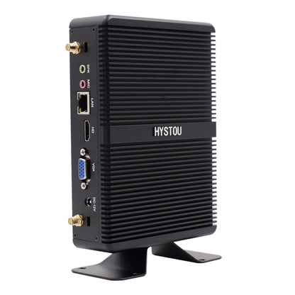 HYSTOU H2 Windows / Linux System Mini PC, Intel Core I5-7267U Dual Core Four Threads up to 3.50GHz, Support mSATA 3.0, 8GB RAM DDR3 + 512GB SSD (Black) - Computer & Networking by buy2fix | Online Shopping UK | buy2fix