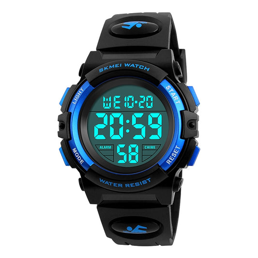 SKMEI 1258 Multifunctional Outdoor Sports Noctilucent Waterproof Wrist Watch, Size: S(Blue) - Sport Watches by SKMEI | Online Shopping UK | buy2fix