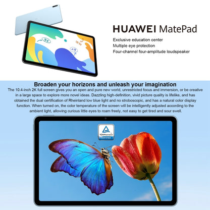 Huawei MatePad 10.4 BAH4-W19 WiFi, 10.4 inch, 6GB+128GB, HarmonyOS 2 Qualcomm Snapdragon 778G 4G Octa Core up to 2.42GHz, Support Dual WiFi, OTG, Not Support Google Play (Grey) - Huawei by Huawei | Online Shopping UK | buy2fix