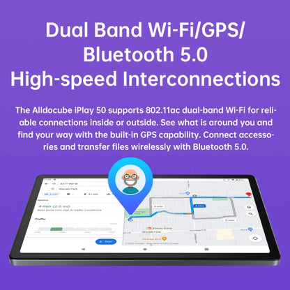ALLDOCUBE iPlay 50 4G LTE Tablet, 10.4 inch, 6GB+128GB, Android 12 UNISOC T618 Octa Core 2.0GHz, Support GPS & BT & Dual Band WiFi & Dual SIM (Grey) - ALLDOCUBE by ALLDOCUBE | Online Shopping UK | buy2fix