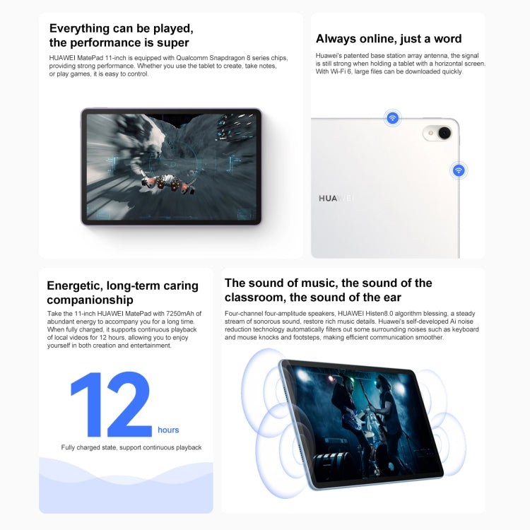 HUAWEI MatePad 11 inch 2023 WIFI DBR-W00 8GB+128GB, Paperfeel Diffuse Screen, HarmonyOS 3.1 Qualcomm Snapdragon 865 Octa Core up to 2.84GHz, Not Support Google Play(Purple) - Huawei by Huawei | Online Shopping UK | buy2fix