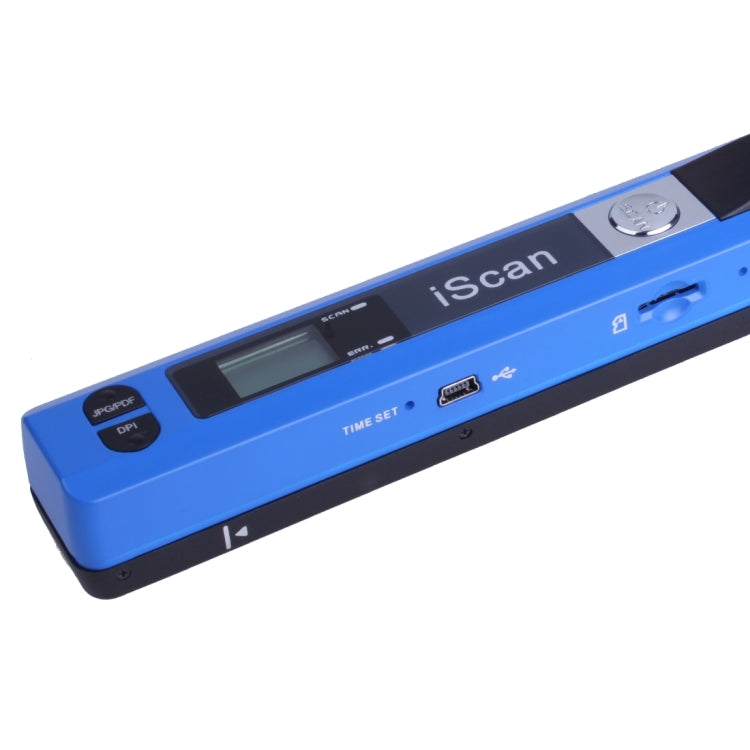 iScan01 Mobile Document Handheld Scanner with LED Display, A4 Contact Image Sensor(Blue) - Consumer Electronics by buy2fix | Online Shopping UK | buy2fix