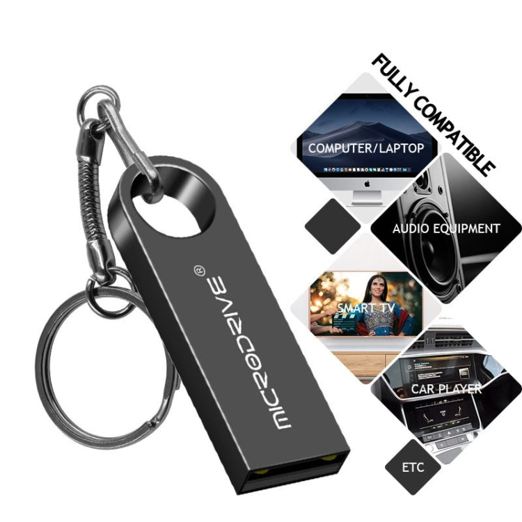 MicroDrive 16GB USB 2.0 Metal Waterproof High Speed U Disk(Gold) - Computer & Networking by MicroDrive | Online Shopping UK | buy2fix