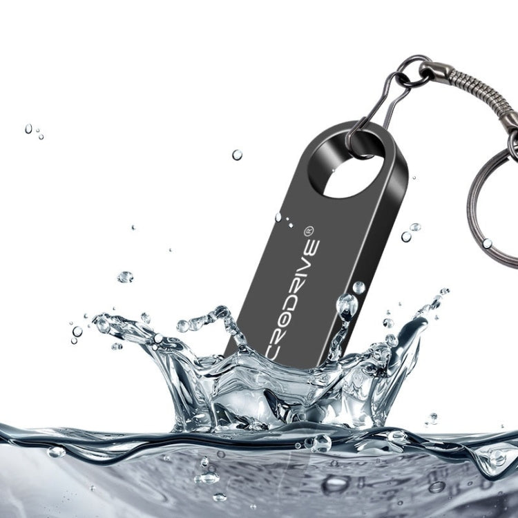 MicroDrive 32GB USB 2.0 Metal Waterproof High Speed U Disk(Black) - USB Flash Drives by MicroDrive | Online Shopping UK | buy2fix