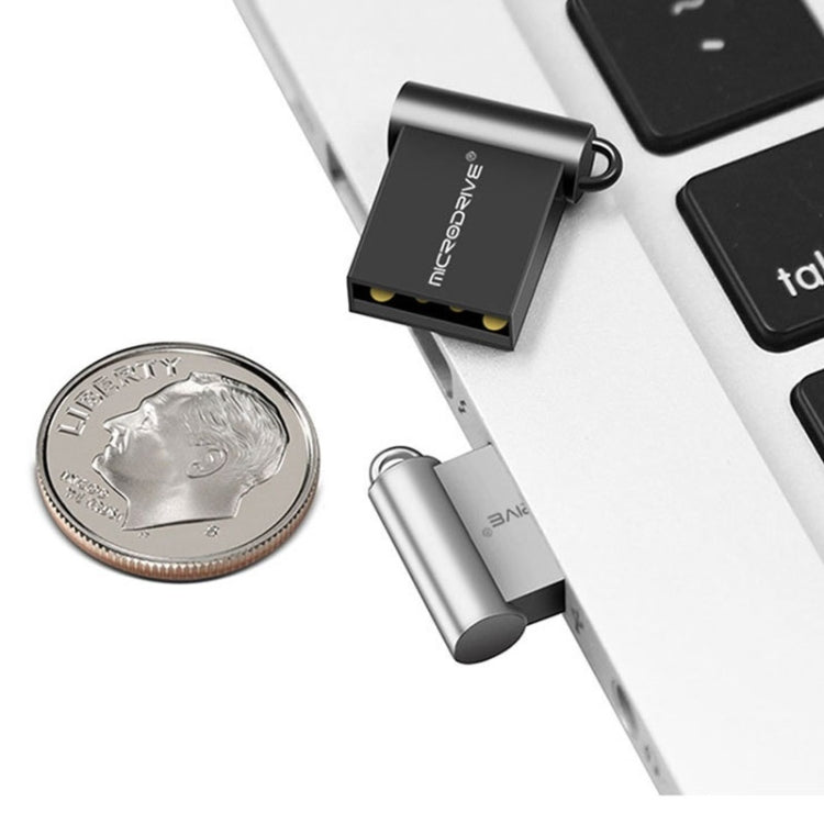 MicroDrive 64GB USB 2.0 Metal Mini USB Flash Drives U Disk (Gold) - USB Flash Drives by MicroDrive | Online Shopping UK | buy2fix