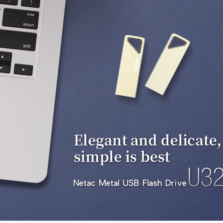 Netac U326 32GB USB 2.0 Compact and Portable Zinc Alloy U Disk - USB Flash Drives by Netac | Online Shopping UK | buy2fix