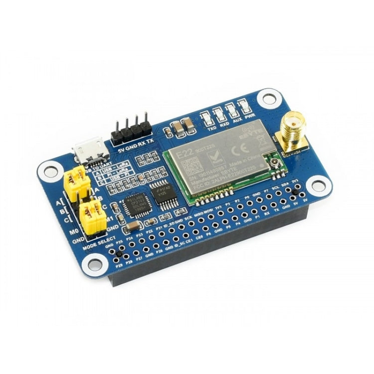 Waveshare SX1262 LoRa HAT 915MHz Frequency Band for Raspberry Pi, Applicable for America / Oceania / Asia - Mini PC Accessories by Waveshare | Online Shopping UK | buy2fix